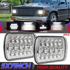 For Chevy S10 Blazer 1982-1993 Pair 7x6 5x7 Led Headlight Sealed Hilo Beam Dot For Chevy S10 Blazer 1982-1993 Pair 7x6 5x7 Led Headlight Sealed Hilo Beam Dot