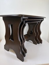 Ercol Nest Of Tables Chantry Dark Elm Vintage