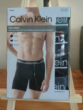 Small - Calvin Klein Microfiber Boxer Brief 4 pack Size