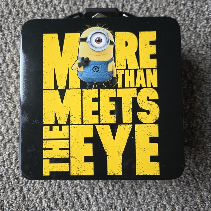 Despicable Me Metal Lunch Box More Than Meets The Eye Small Square Minions Kids