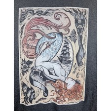 Curbside Mermaid Graphic T Shirt Mens XL Gray...