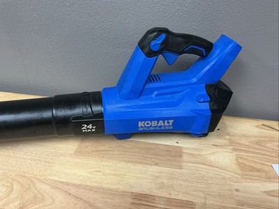 Kobalt KHB 4124B-03 24V Max Brushless Leaf Blower Tool Only Blue USED