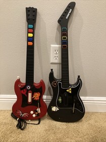 SONY Playstation2 PS2 Console - Guitar Hero Bundle - Guitar, Games, Memory Card