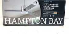 Hampton Bay Madison 52 in. LED Brushed Nickel Indoor Ceiling Fan SEALED