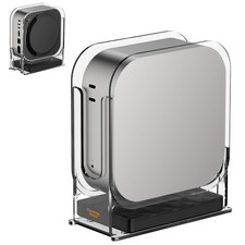 Mac mini M4 Stand Acrylic Upright Desktop Mount Holder for Mac mini M4/M4 Pro...