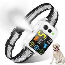 Citronella Bark Dog Collar No Refill Spray Dog Collar, with 5 Adjustable Se...