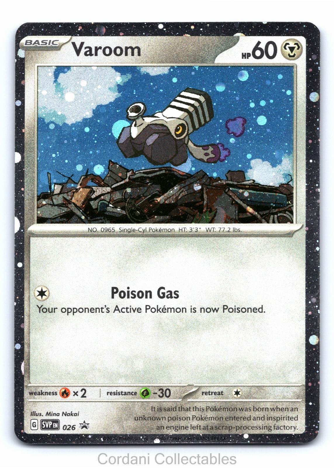Varoom SVP026 - SV Black Star Promo - Pokemon Card - Near Mint