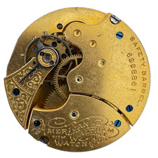 Antique 6s 1898 Waltham 7 Jewels Mechanical Hunter Pocket Watch Movement J USA