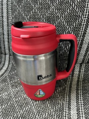 Bubba Keg 34 oz Red N Silver Travel Mug Stainless Steel Insulated Handle