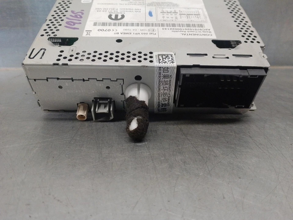 07356340010 SISTEMA AUDIO / RADIO CD / CONTINENTAL / A2C9751520100022143 / 48712 - Imagen 4 de 4