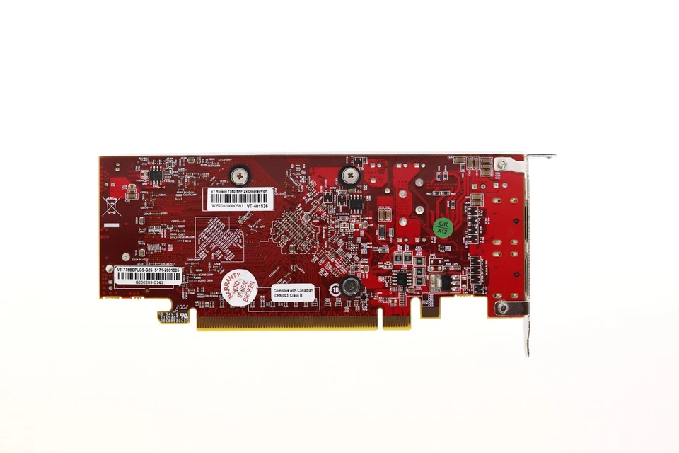 VisionTek AMD Radeon 7750 SFF 2GB DDR3 PCIe Graphic Card P/N: VT-401536 Tested - Image 4 of 4