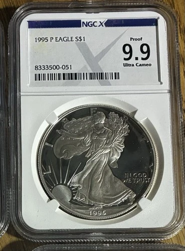 1995-P American Silver Eagle Proof — photo from another recent sale