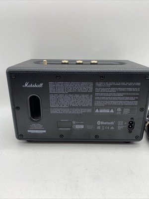 Marshall - Acton II Bluetooth Speaker - Black EUC with Cord | eBay