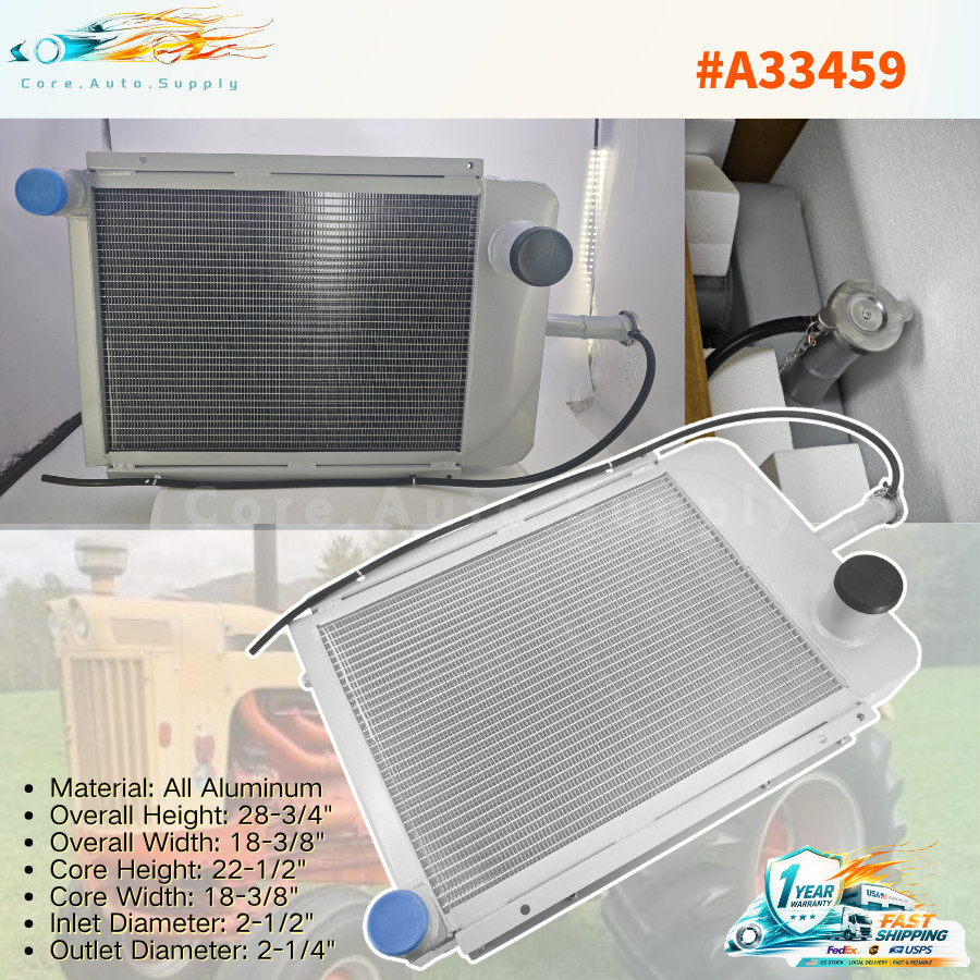 4 ROW ALUMINUM TRACTOR RADIATOR FOR CASE IH 930 & COMFORT KING A33459 NEW