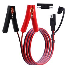 SAE to Battery Alligator Clip,14AWG 12V 1M SAE to Battery Clip A