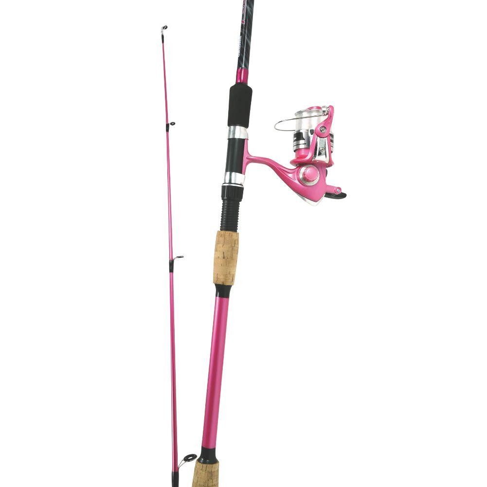 Okuma Fin Chaser “X” Series Fishing Rod Combo (Pink)