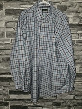 Orvis Men's Size XL Blue Plaid Check Wrinkle Free L/S Button Down Shirt