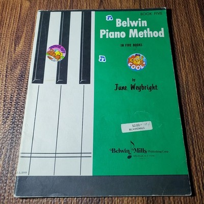 Belwin Piano Method Book Five Vocal Sel. by Weybright Belwin 1964