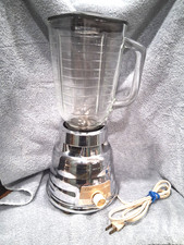 Vintage 1960's Era OSTER Imperial Chrome Beehive Blender Model 450 Made In USA