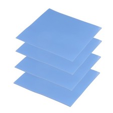 4 Pcs Thermal Pads 100x100mm  0.5mm 1mm 1.5mm 2mm for CPU GPU M.2 SSD NVMe Blue