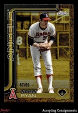 2025 Topps Chrome Gilded Collection #26 Nolan Ryan 07/99 Angels HOF
