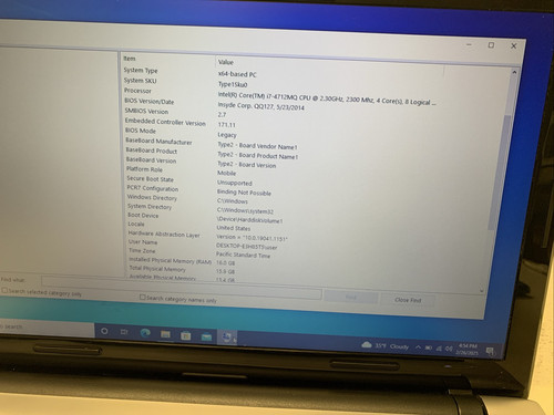 DaKTech TWS E3H85T5 15"5 Core i7-4712MQ 2,3ghz 16GB Ram 120Gb SSD Wind 10 - Bild 10 von 11