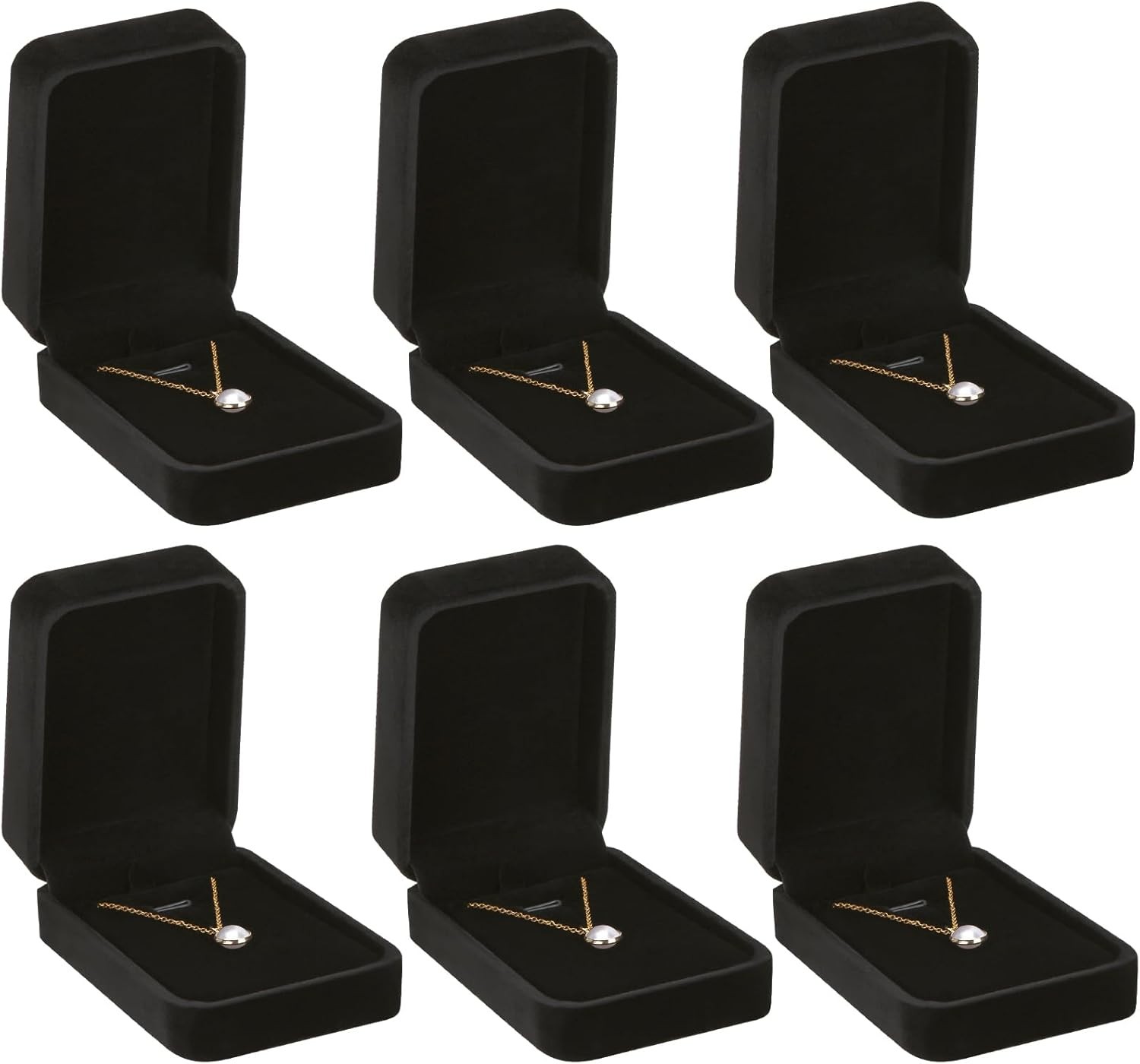 LETURE 6 Pieces 3.9*2.75*1.4 inch / 10*7*3.5 cm, Pendant Box STYLE-6PCS 
