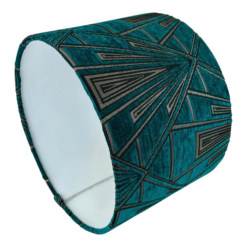 Gatsby Art Deco Handmade Lampshade in Green - Image 2 of 4