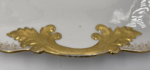 Antike D & C Frankreich LIMOGES L. BERNARDAUD & CO 16" Servierplatte Gold vergoldet - Bild 6 von 6