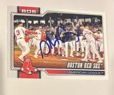 Alex Cora Signed 2026 Topps Baseball  Card Red Sox