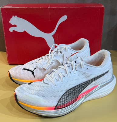 PUMA Deviate Nitro 2 Men's Running Shoes Sports Jogging White [US:12] 376807-04