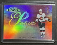 Tim Stutzle 2020-21 Upper Deck Stature Proteges Red #/75 #P-9 Rookie RC