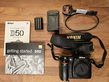 Nikon D D50 6.1MP Digital SLR Camera - Black (Body, battery and charger only)