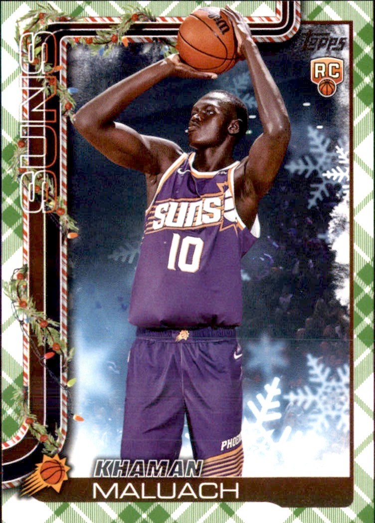 2025 Topps Holiday Plaid NBA - Khaman Maluach Phoenix Suns #H170 (RC)
