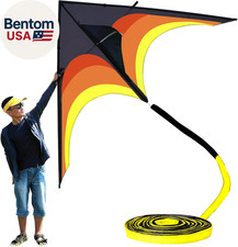 Gaint Kite for Adults Easy to Fly, 9Ft Huge Delta Kite Come with 98Ft Tail