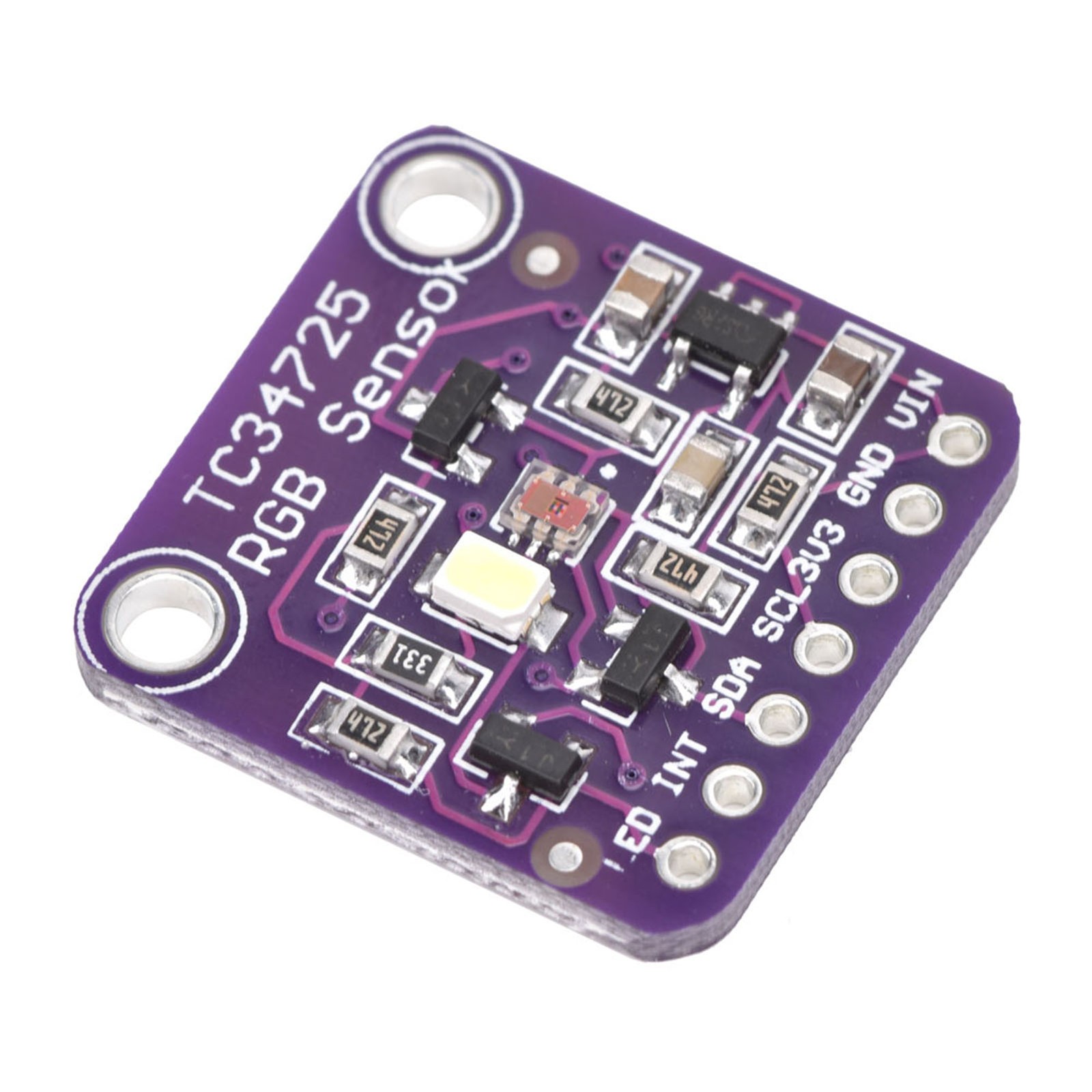 TCS34725 RGB Light Color Sensors For Projects