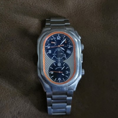 Philip Stein Prestige Chronograph Titanium Men's Watch Serial Number 13TRH000110