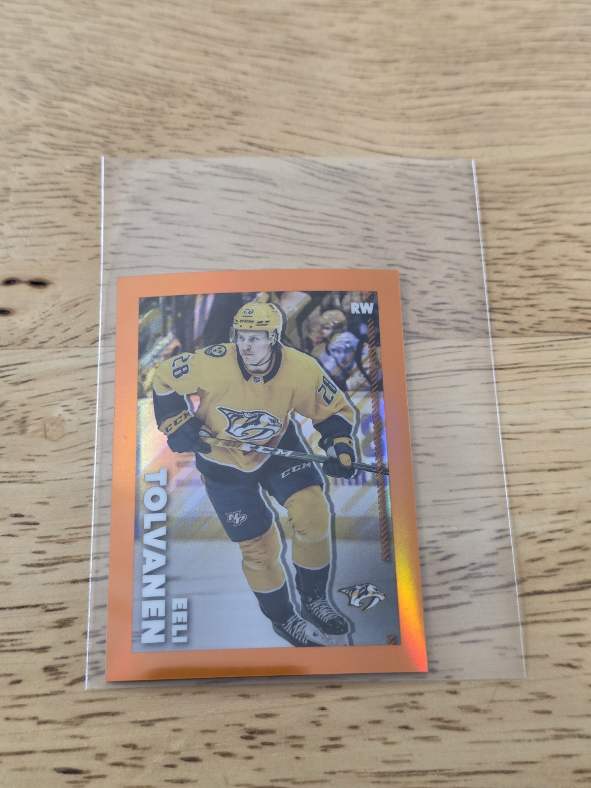 2022-23 Topps Chrome Stickers Orange Refractors #280 Eeli Tolvanen
