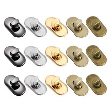 15pcs Alloy Turn Lock Clasp Purse Closures Twist Lock Bag Hardware