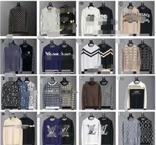 2025Men's womens round neck sweater cardigan sweater unisex sweater 3