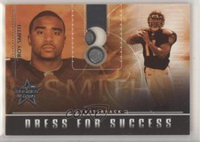 2007 Leaf Rookies & Stars Dress for Success Materials Face Masks Troy Smith 5lp