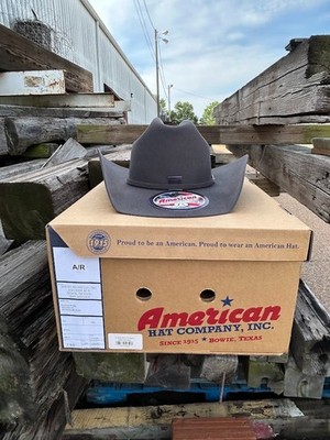 American Hat Company 7X Steel Felt Cowboy Hat  4 1/4 Inch Brim Size 7 5/8