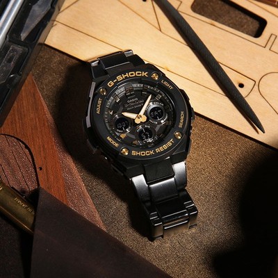 Casio G-Shock G-STEEL GST-W300BD-1A Tough Solar Multiband 6 Black
