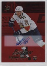 2024 Upper Deck Fleer Ultra Red Rainbow Foil 15/25 Aleksander Barkov Auto 04yf