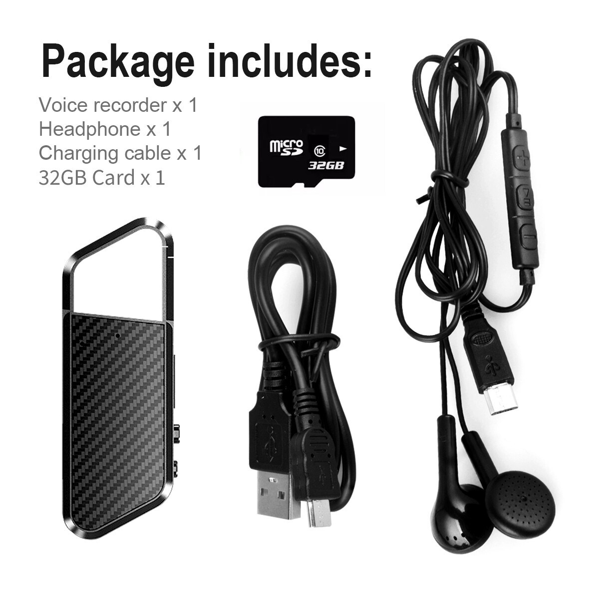 Micro Spy Recorder Mini Audio Magnetic Mp3 Player~
