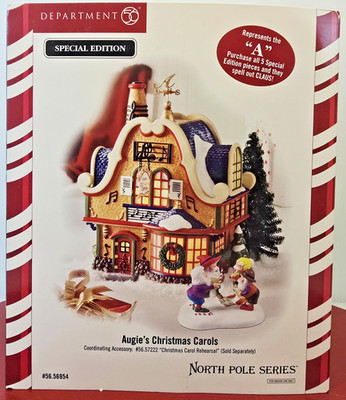 Dept 56 Augie s Christmas Carols 56.56954 North Pole Special Edition