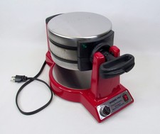 WARING PRO Professional Double Belgian Waffle Maker | WMK600 | Red | TESTED WARING PRO Professional Double Belgian Waffle Maker | WMK600 | Red | TESTED - Image 1