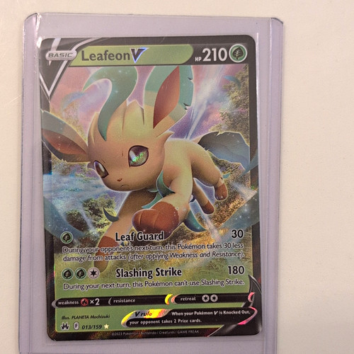 The Pokémon Company Pokémon TCG Leafeon V 013/159 Crown Zenith UR Holo ENG 210