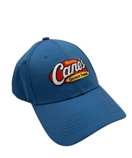 Raising Canes Hat One Love Crew Cap Adult Adjustable Medium Blue Chicken Fingers