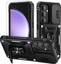 Samsung Galaxy S25/Galaxy S24 Case with Slide Camera Cover and Screen Protector